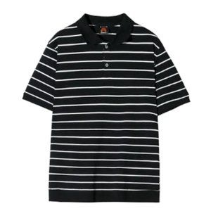 PGA Golf Polo Driflux Stretch Short Sleeve Navy & Gray Stripes SZ XXL NEW!!